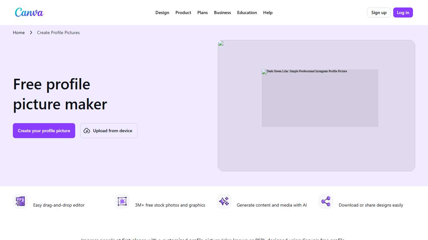 Free Profile Picture Maker - Online Profile Picture Creator Canva